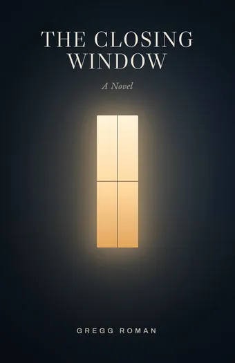 The Closing Window cover: a single amber-lit window in a midnight-blue city.